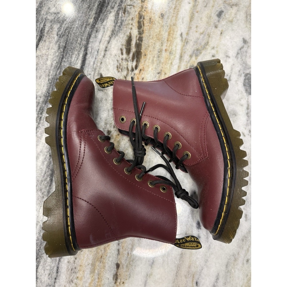Dr. Martens Womens Luana Cherry Red Boots Size 6 - Picture 4 of 5